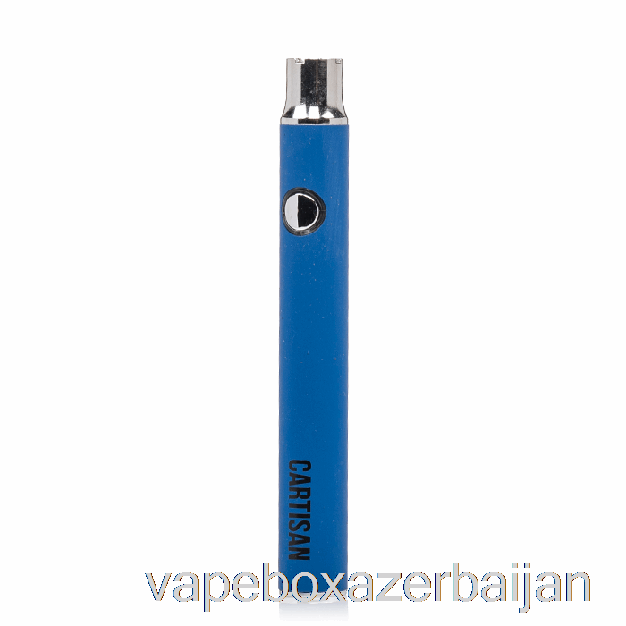 Vape Smoke Cartisan Button VV 350 510 Battery Blue
